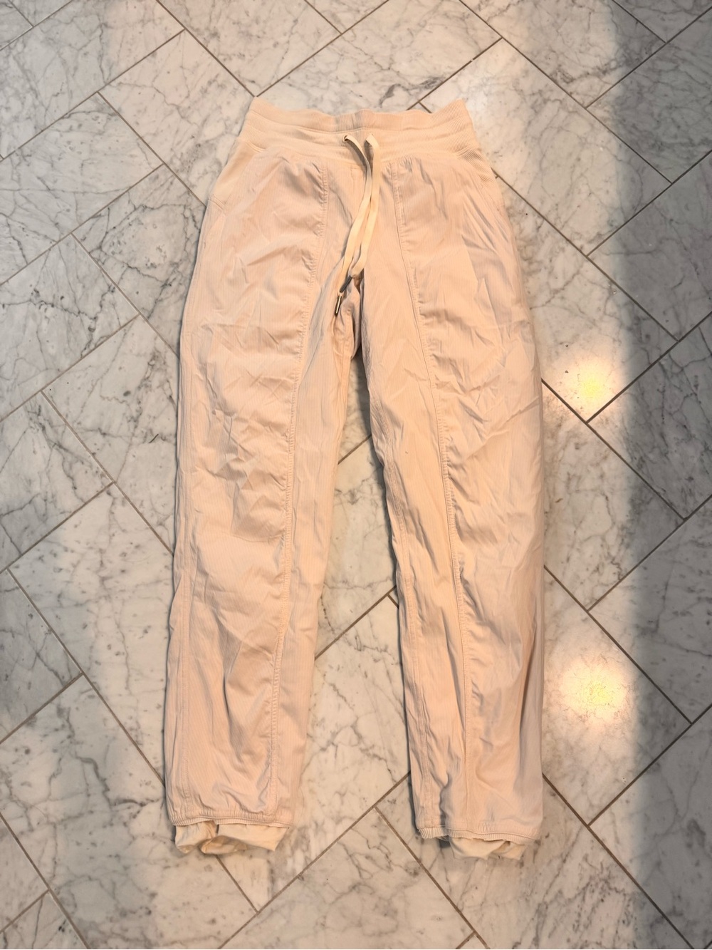 lululemon athletica Cream Drawstring Joggers